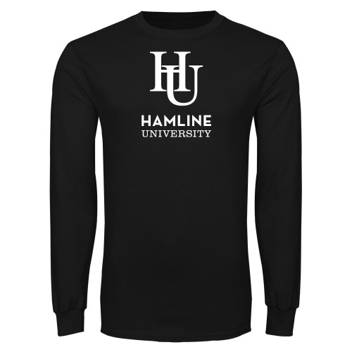  Black Long Sleeve T Shirt - HU University