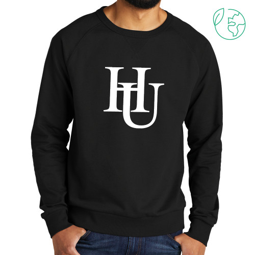  Allmade Black Organic French Terry Crewneck Sweatshirt - HU
