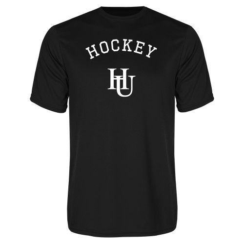  Black Performance Tee - Hockey