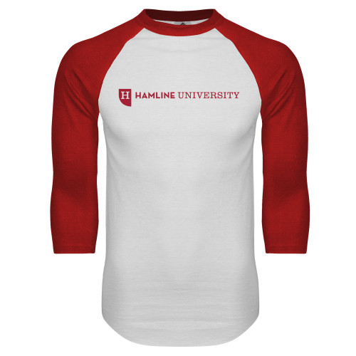 Main Image for  White/Red Raglan Baseball T Shirt