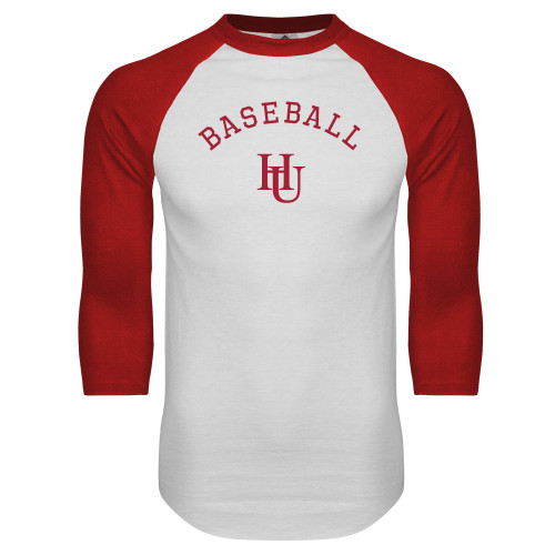 Main Image for  White/Red Raglan Baseball T Shirt