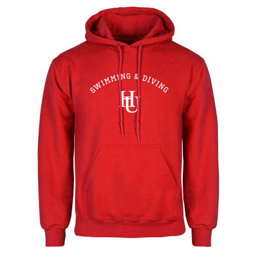  Red Fleece Hoodie - Swimming & Diving