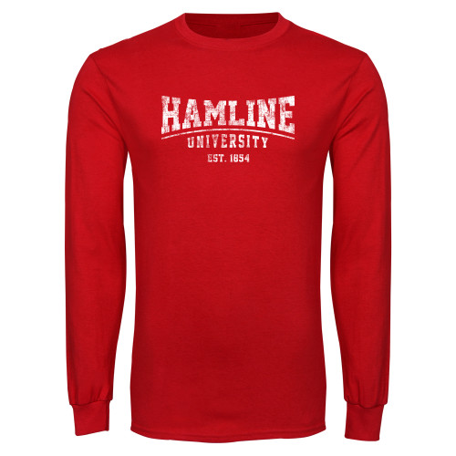  Red Long Sleeve T Shirt - Dist.