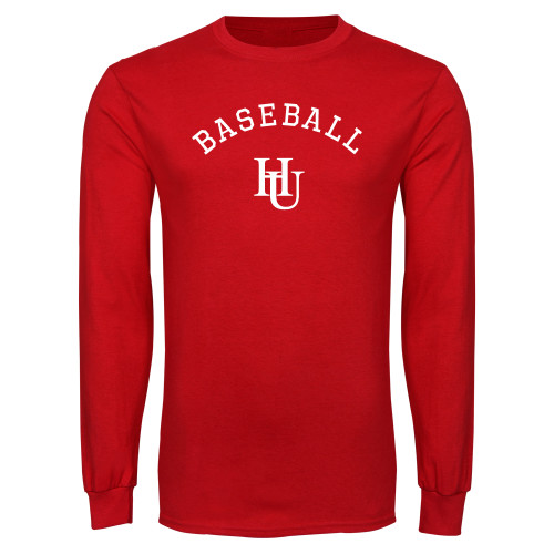  Red Long Sleeve T Shirt - Baseball