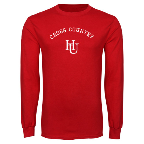  Red Long Sleeve T Shirt - Cross Country