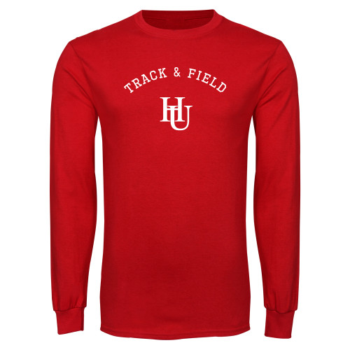  Red Long Sleeve T Shirt - Track and Field