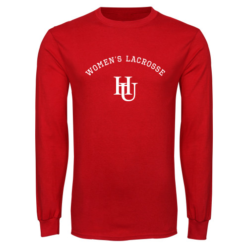  Red Long Sleeve T Shirt - Womens Lacrosse