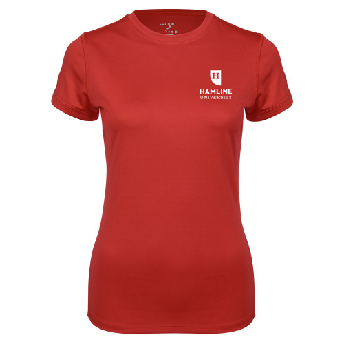  Womens Red Performance Tee - Primary