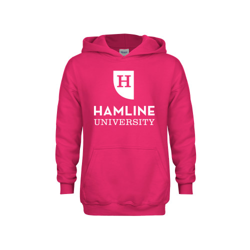  Youth Hot Pink Fleece Hoodie - Primary