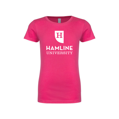  Next Level Girls Fuchsia Fashion Fit T Shirt - Primary