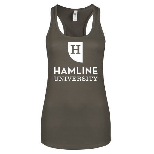  Next Level Womens Charcoal Racerback Tank - Primary