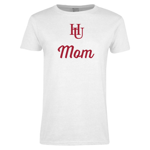  Womens White Short Sleeve Tee - Mom