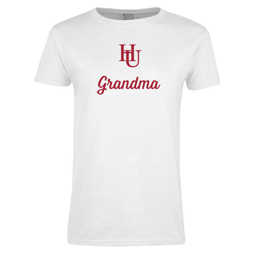  Womens White Short Sleeve Tee - Grandma