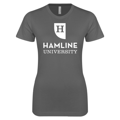  Next Level Womens Charcoal Boyfriend Tee - Primary