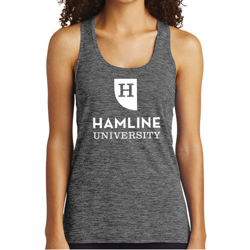  Womens Performance Grey/Black Heather Tank - Primary