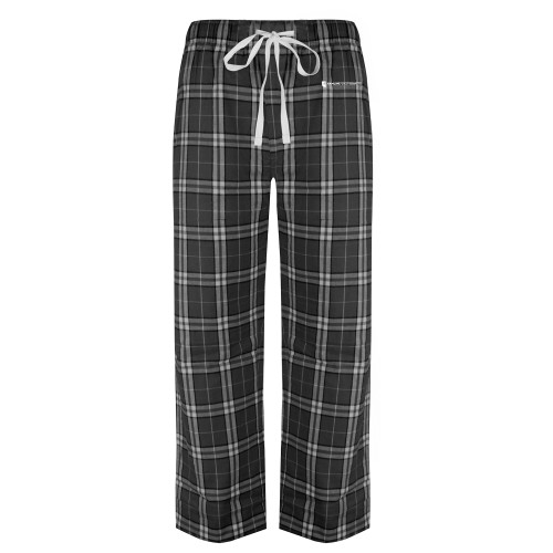  Black/Grey Flannel Pajama Pant - Hamline Wordmark
