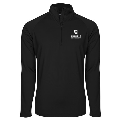  Sport Tek Black Sport Wick Stretch 1/2 Zip Pullover - Primary