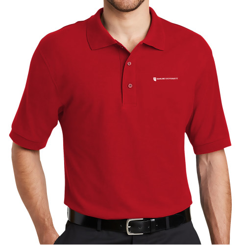  Red Silk Touch Polo - Hamline Wordmark