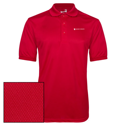  Red Dry Mesh Polo - Hamline Wordmark