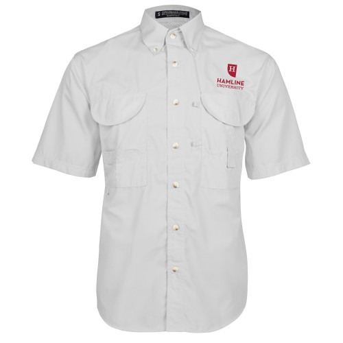  White Fishing Shirt Performance Short Sleeve - Primary