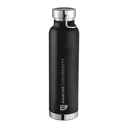  Thor Copper Vacuum Insulated Black Bottle 22oz - Hamline Wordmark  Engraved