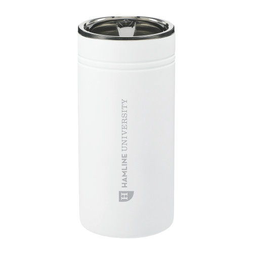  Sherpa Vacuum White Tumbler & Insulator 12oz - Hamline Wordmark  Engraved