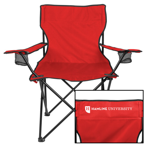  Deluxe Red Captains Chair - Hamline Wordmark