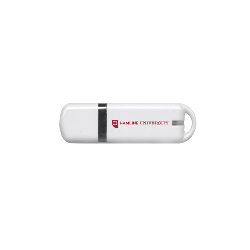  USB White Pen Drive 4G - Hamline Wordmark