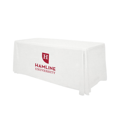  White 6 foot Table Throw - Primary