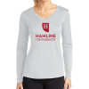 Thumbnail image for  Womens White Performance Long Sleeve V Neck Shirt