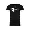Thumbnail image for  Next Level Girls Black Fashion Fit T Shirt