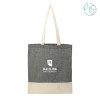 Thumbnail image for  Univ Split Recycled Black Cotton Twill Convention Tote