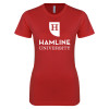 Thumbnail image for  Next Level Womens Red Boyfriend Tee