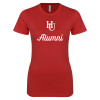 Thumbnail image for  Next Level Womens Red Boyfriend Tee