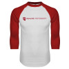 Thumbnail image for  White/Red Raglan Baseball T Shirt