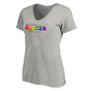 Thumbnail image for  Univ Womens Plus Heather Grey V Neck T Shirt