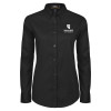 Thumbnail image for  Womens Black Twill Button Down Long Sleeve 