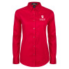 Thumbnail image for  Womens Red Twill Button Down Long Sleeve 