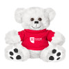 Thumbnail image for  Plush Big Paw 8 1/2 inch White Bear w/Red Shirt