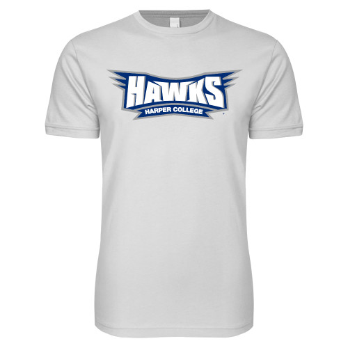  Next Level White SoftStyle T Shirt - Hawks