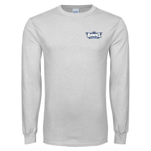  White Long Sleeve T Shirt - Primary Athletics Mark