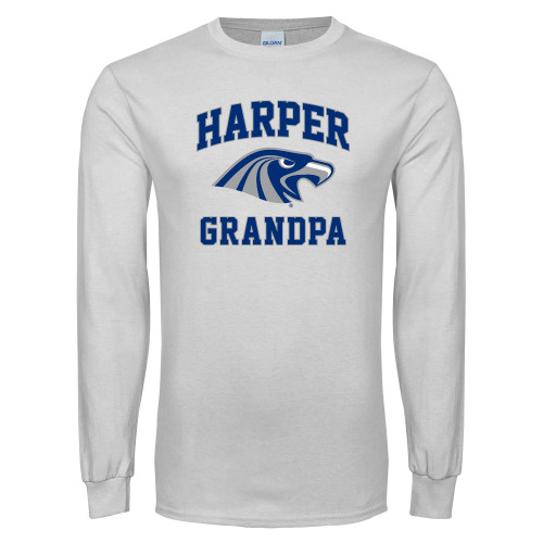  White Long Sleeve T Shirt - Grandpa