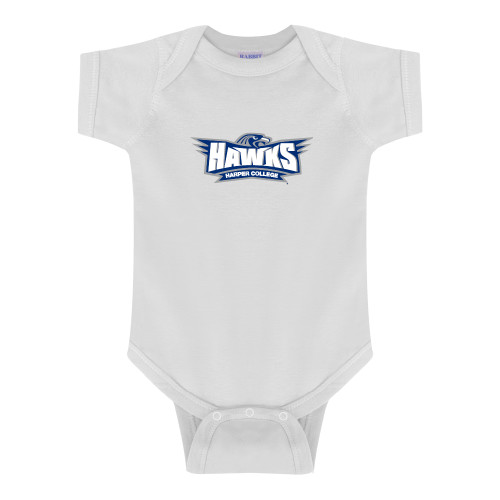  White Infant Onesie - Primary Athletics Mark