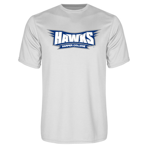  White Performance Tee - Hawks