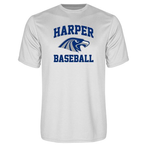  White Performance Tee - Baseball