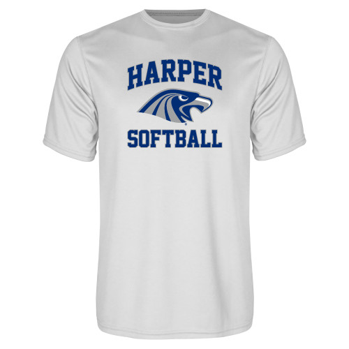  White Performance Tee - Softball