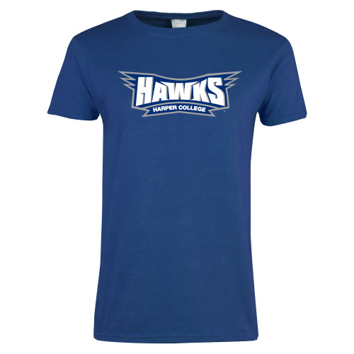  Womens Royal Short Sleeve Tee - Hawks