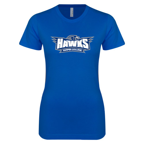  Next Level Womens Royal Boyfriend Tee - Primary Athletics Mark