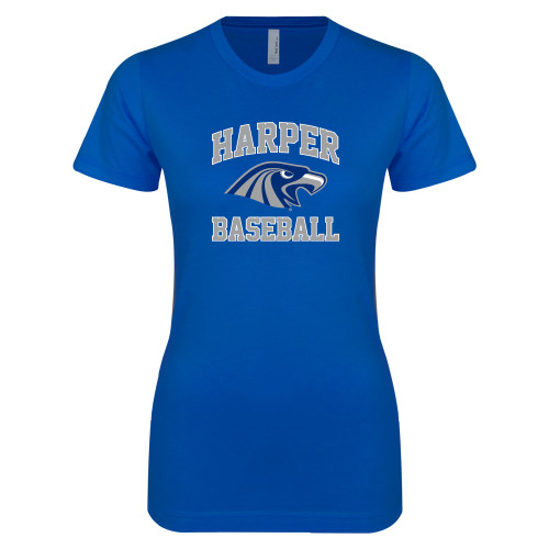  Next Level Womens Royal Boyfriend Tee - Baseball