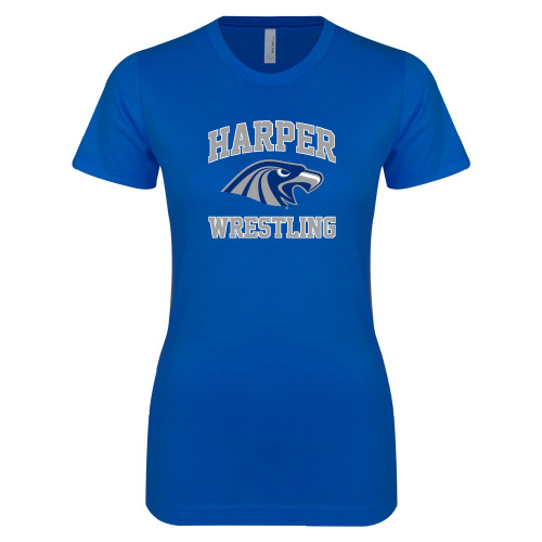  Next Level Womens Royal Boyfriend Tee - Wrestling